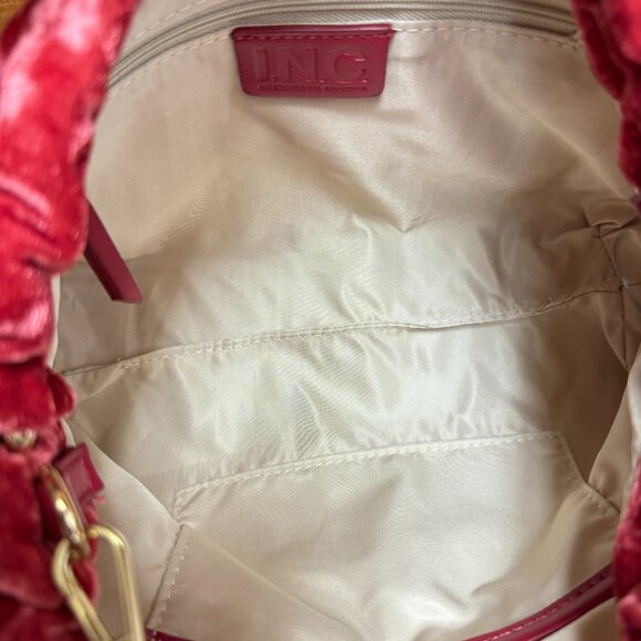 I.N.C. INTERNATIONAL CONCEPTS Rennata Quilted Clutch Crossbody – Red Pepper - Picture 3 of 4